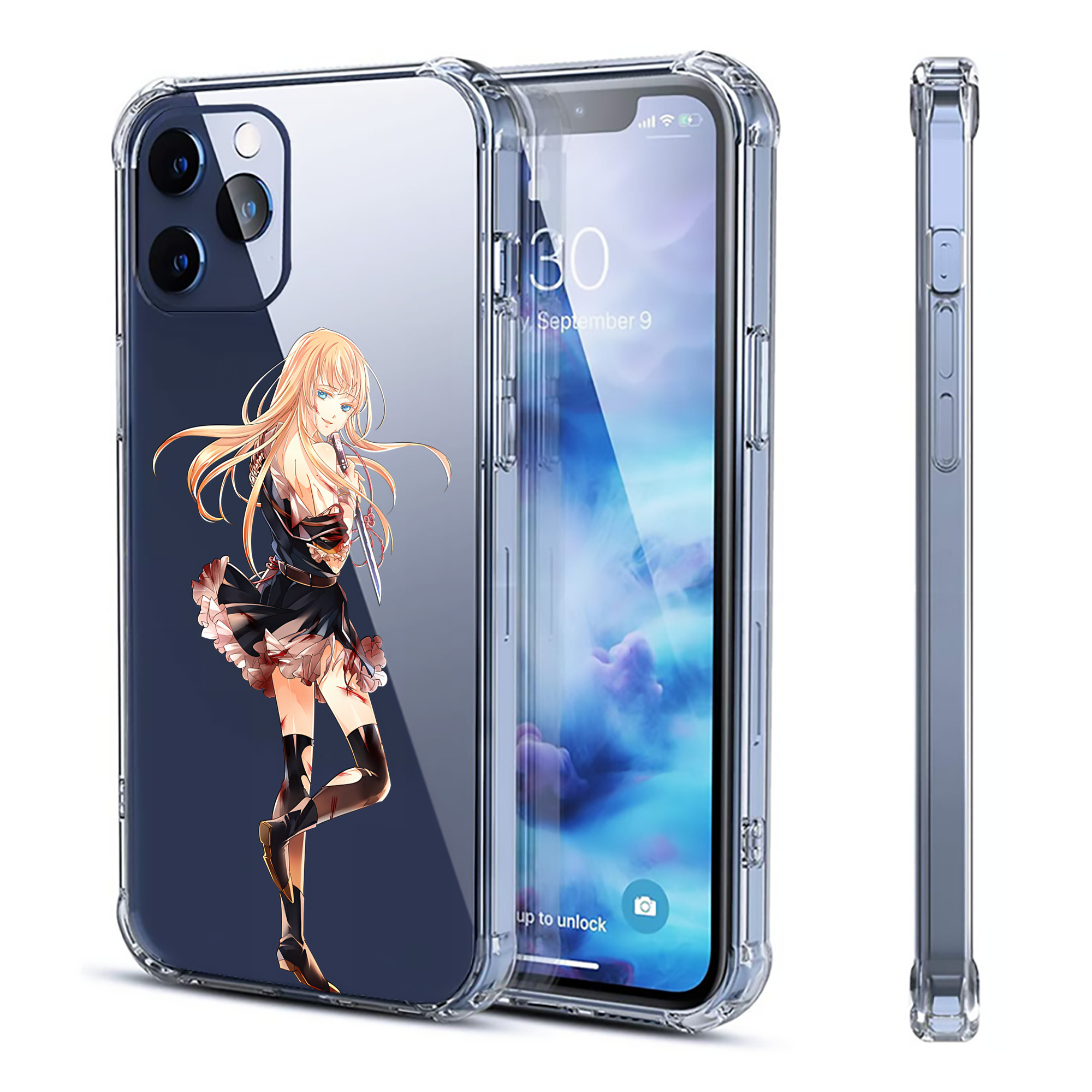 （画像用） 刀剣乱舞 Touken Ranbu 【iPhone 12シリーズ対応】透明スマホケース（クリアソフトケース）